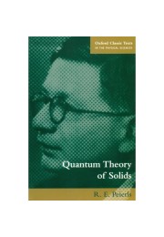Quantum Theory of Solids